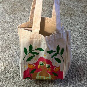Stylish Cream Tote Bag Artistic Design from Ulta Beauty